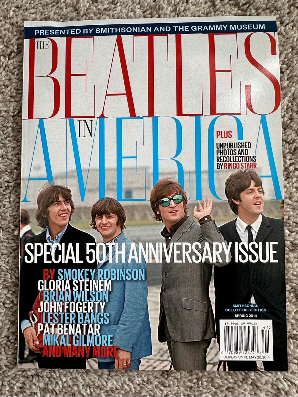 Smithsonian EUC Beatles in America 50th anniversary special edition magazine